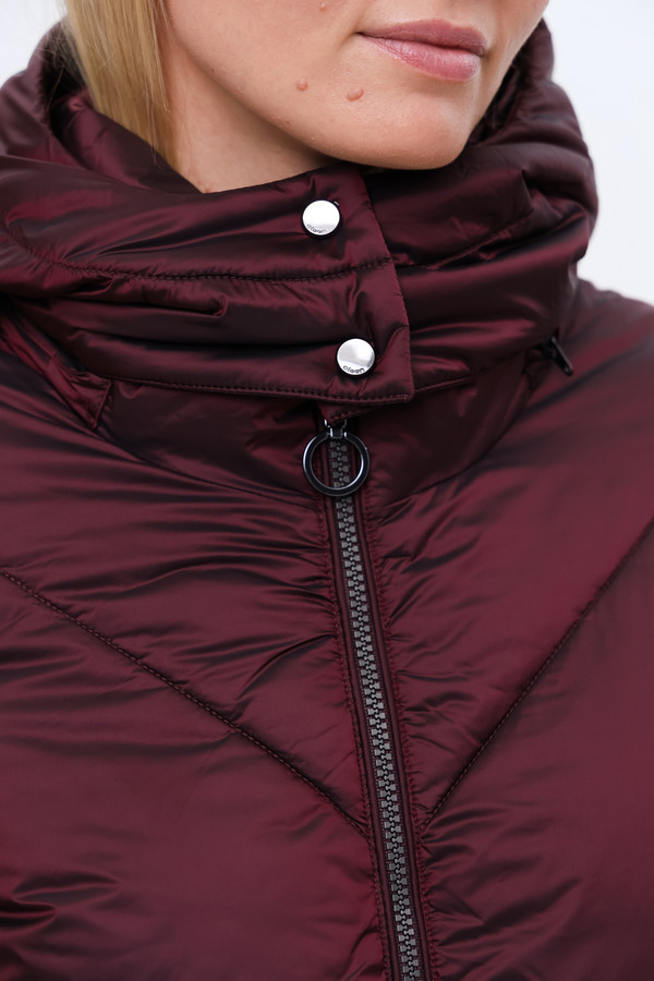 Пальто Olsen, размер 44, цвет бордовый - фото 9