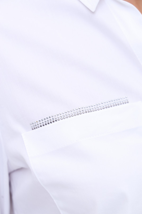 Рубашка с длинным рукавом SE Stenau, размер 44, цвет белый - фото 7
