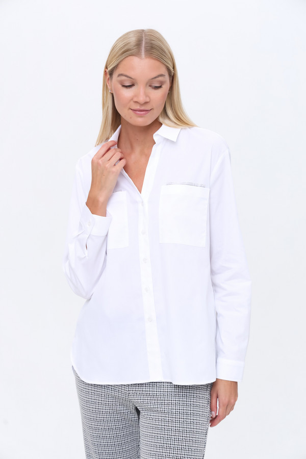 Рубашка с длинным рукавом SE Stenau, размер 44, цвет белый - фото 1