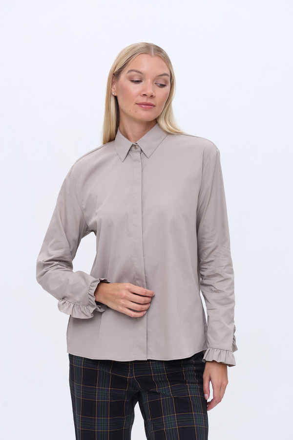 Рубашка с длинным рукавом SE Stenau, размер 50, цвет серый - фото 4