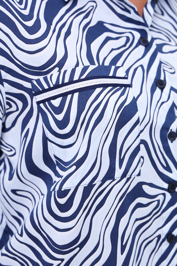 Рубашка с длинным рукавом SE Stenau, размер 48, цвет синий - фото 6