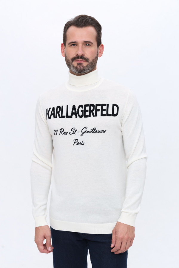 Водолазкa Karl Lagerfeld, размер 56, цвет белый