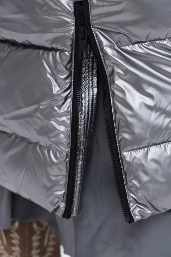 Пальто Zhrill, размер 44-46, цвет серебристый - фото 11