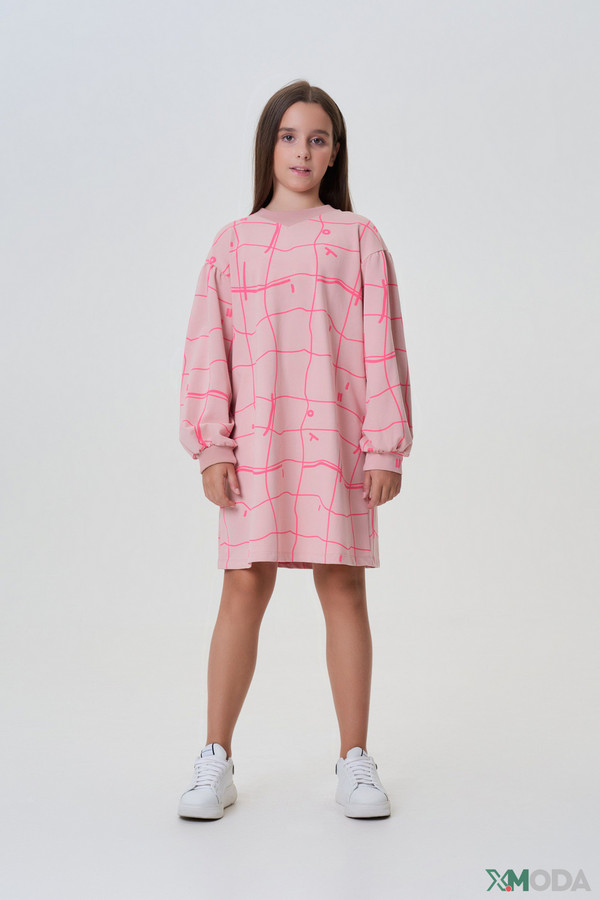 Платье Choupette, размер 32-128, цвет розовый - фото 1