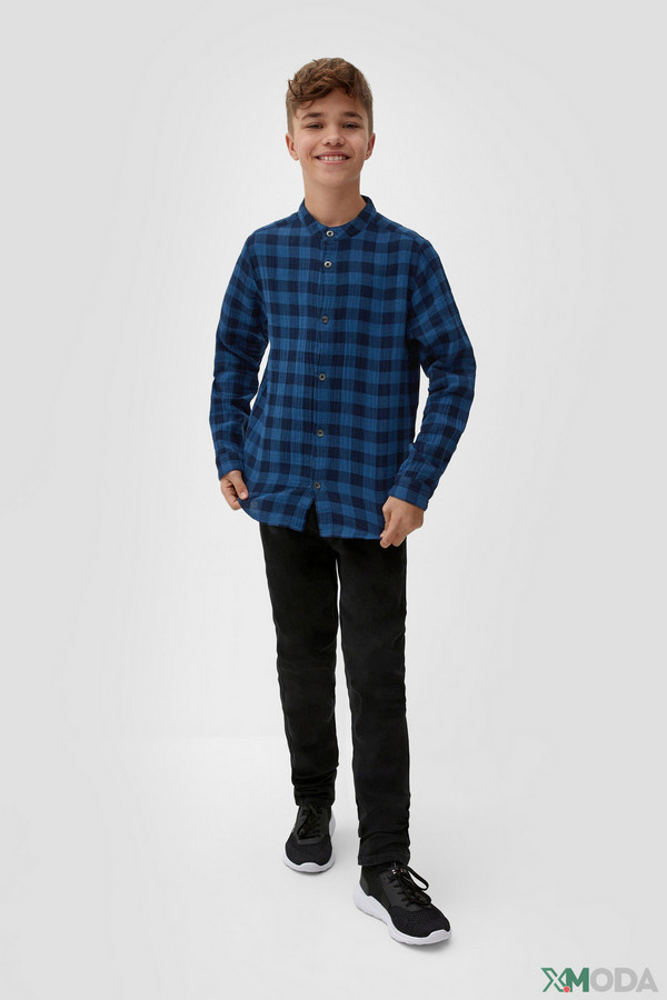 Рубашка s.Oliver, размер 34/36-134/140, цвет синий - фото 1