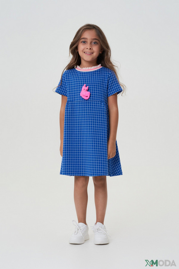 Платье Choupette, размер 30-122, цвет синий - фото 1