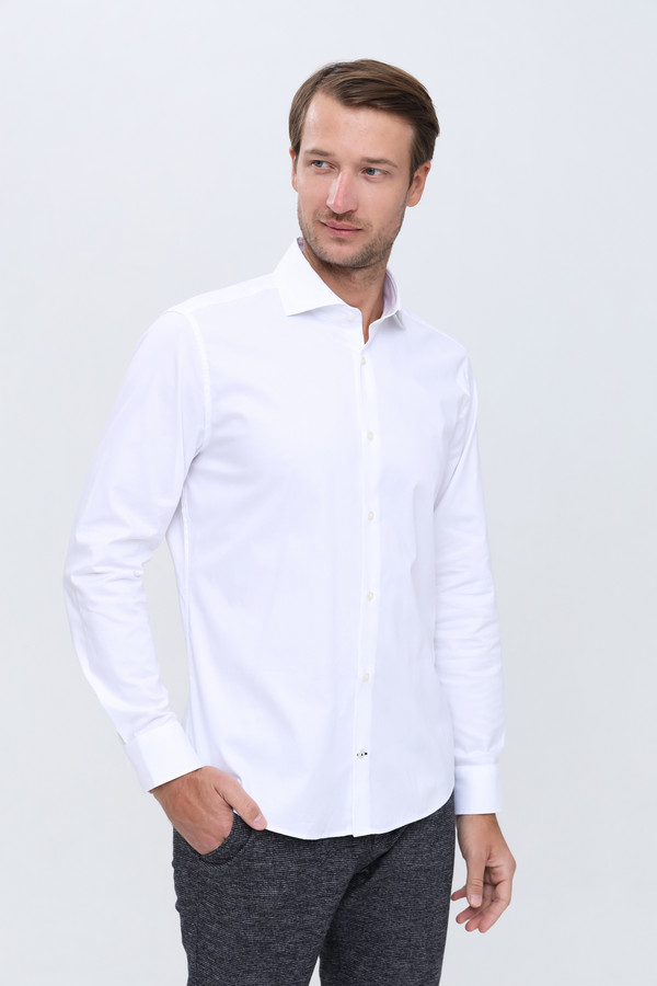 Рубашка с длинным рукавом Joop!, размер 44, цвет белый
