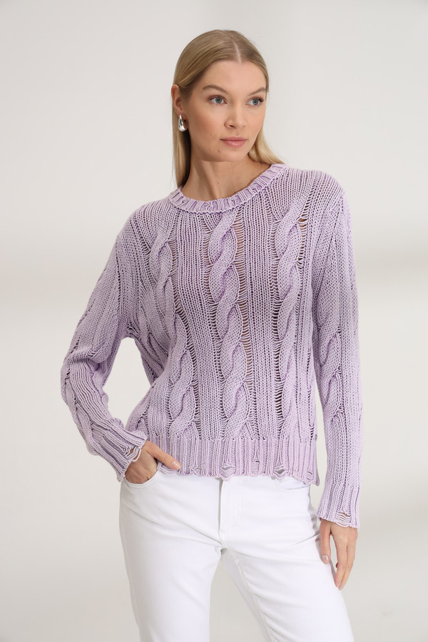 Пуловер Monari, размер 46, цвет сиреневый - фото 1