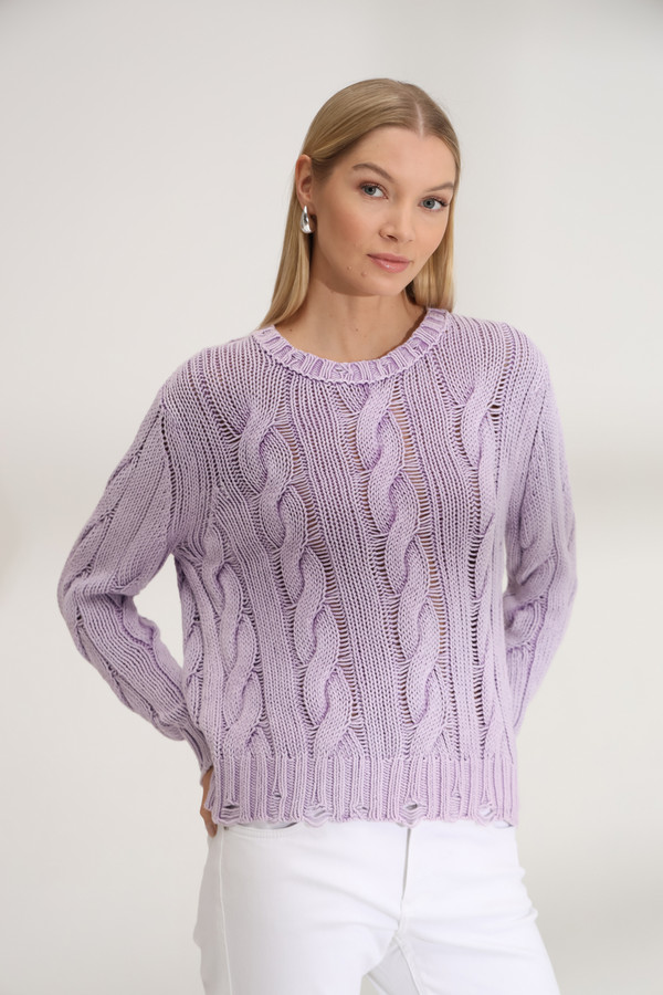 Пуловер Monari, размер 46, цвет сиреневый - фото 3