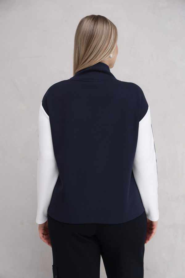 Пуловер Lebek, размер 56, цвет синий - фото 4