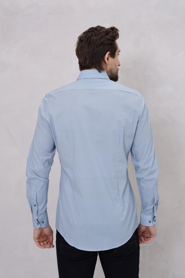 Рубашка с длинным рукавом Venti, размер ворот 44, плечи 56, цвет голубой - фото 4