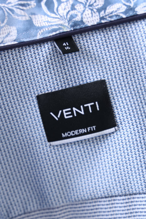 Рубашка с длинным рукавом Venti, размер ворот 44, плечи 56, цвет голубой - фото 7