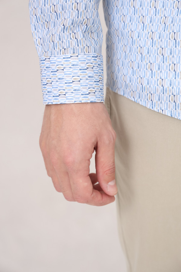 Рубашка с длинным рукавом Venti, размер ворот 40, плечи 48, цвет голубой - фото 7