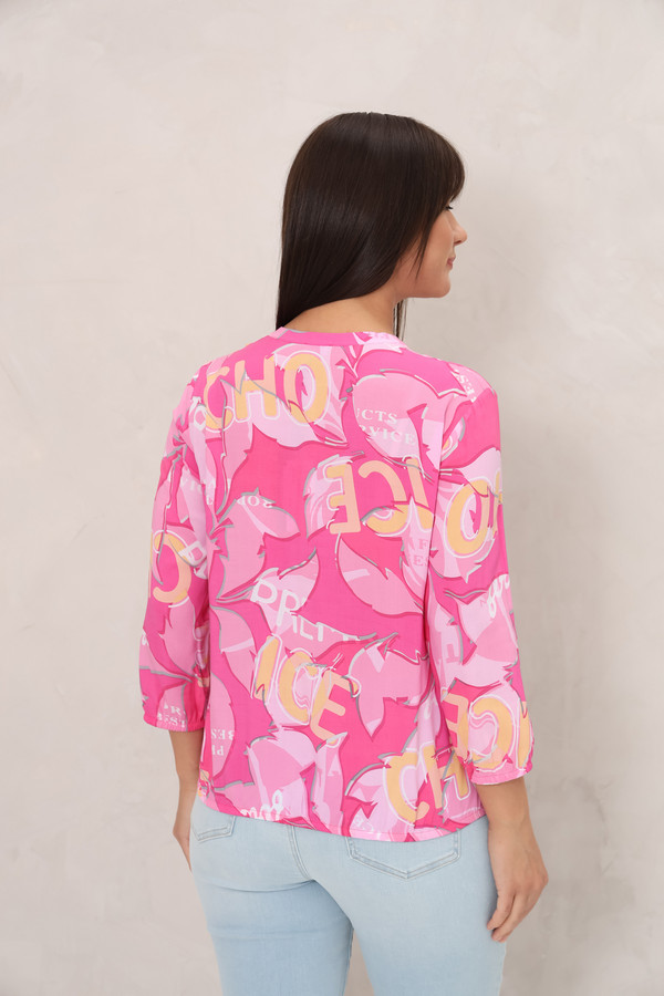 Блузa Rabe collection, размер 44, цвет розовый - фото 4