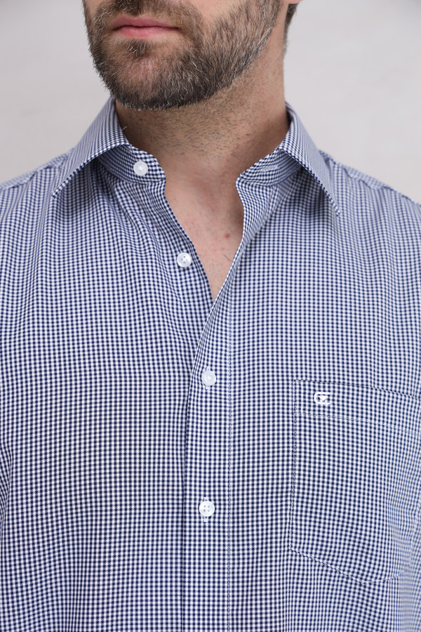 Мужские рубашки с коротким рукавом Casa Moda, размер ворот 42, плечи 52 - фото 5