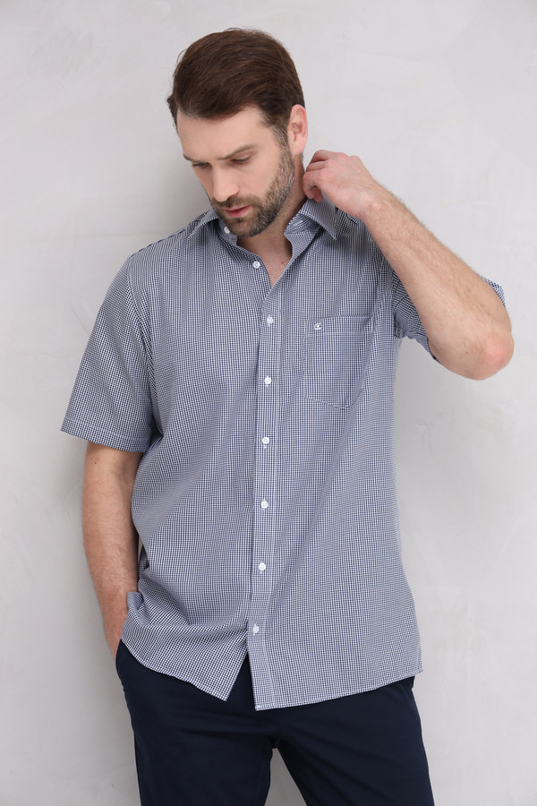 Мужские рубашки с коротким рукавом Casa Moda, размер ворот 42, плечи 52 - фото 3