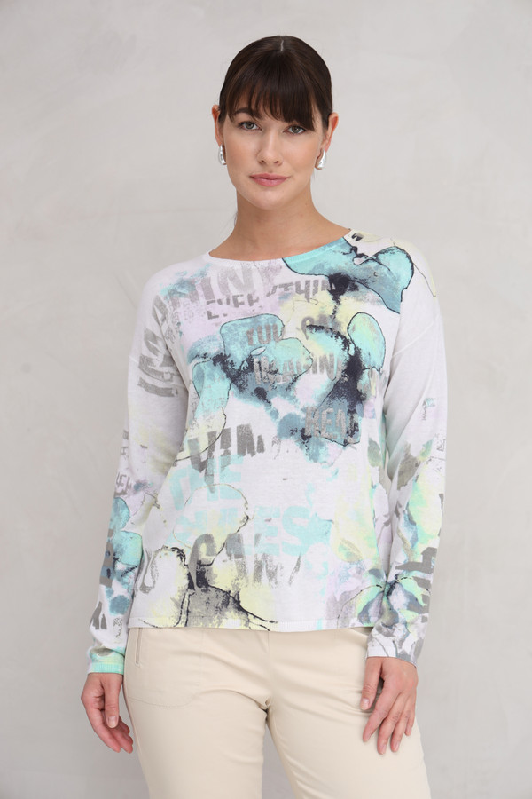 Пуловер Lecomte, размер 54, цвет разноцветный