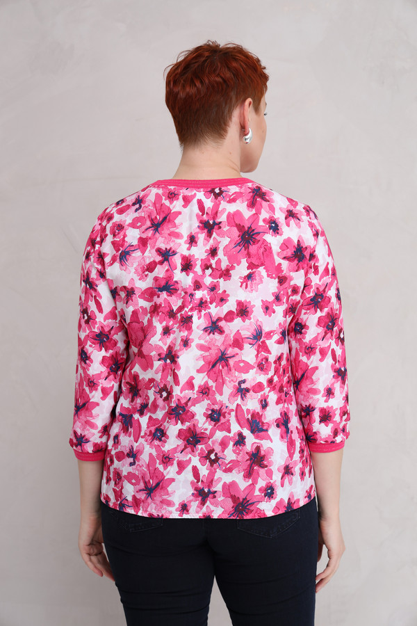 Блузa Rabe collection, размер 46, цвет розовый - фото 4