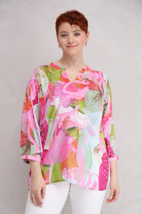 Блузa Lecomte, размер 44, цвет разноцветный - фото 1