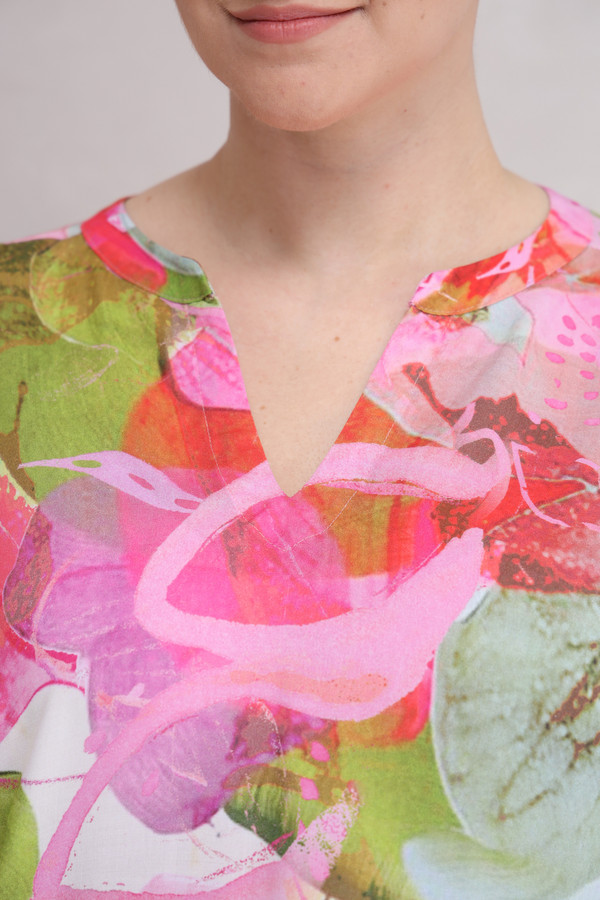Блузa Lecomte, размер 44, цвет разноцветный - фото 5