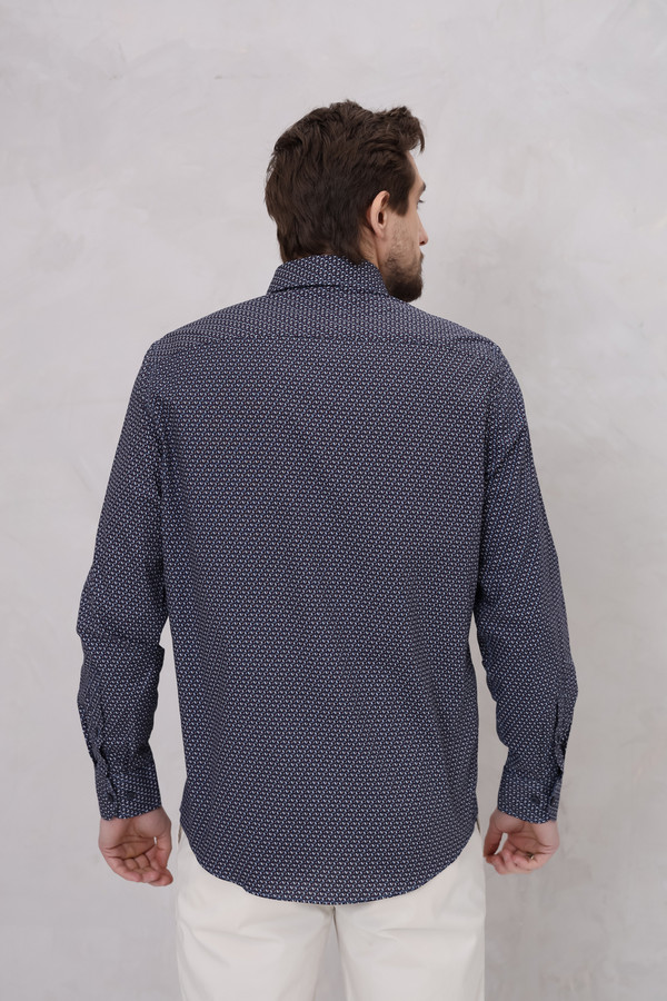 Рубашка с длинным рукавом Casa Moda, размер 50-52, цвет синий - фото 4