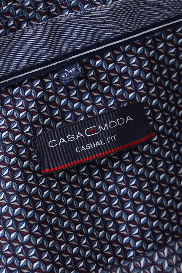 Рубашка с длинным рукавом Casa Moda, размер 50-52, цвет синий - фото 7