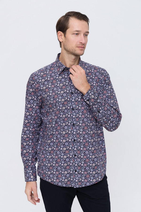 Рубашка с длинным рукавом Casa Moda, размер 58-60, цвет разноцветный
