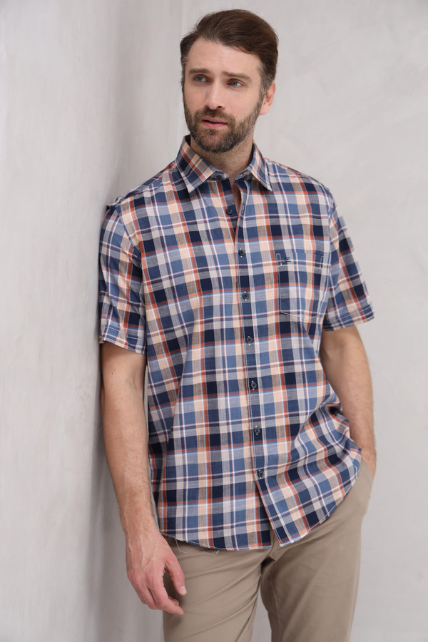 Мужские рубашки с коротким рукавом Casa Moda, размер 50-52 - фото 1