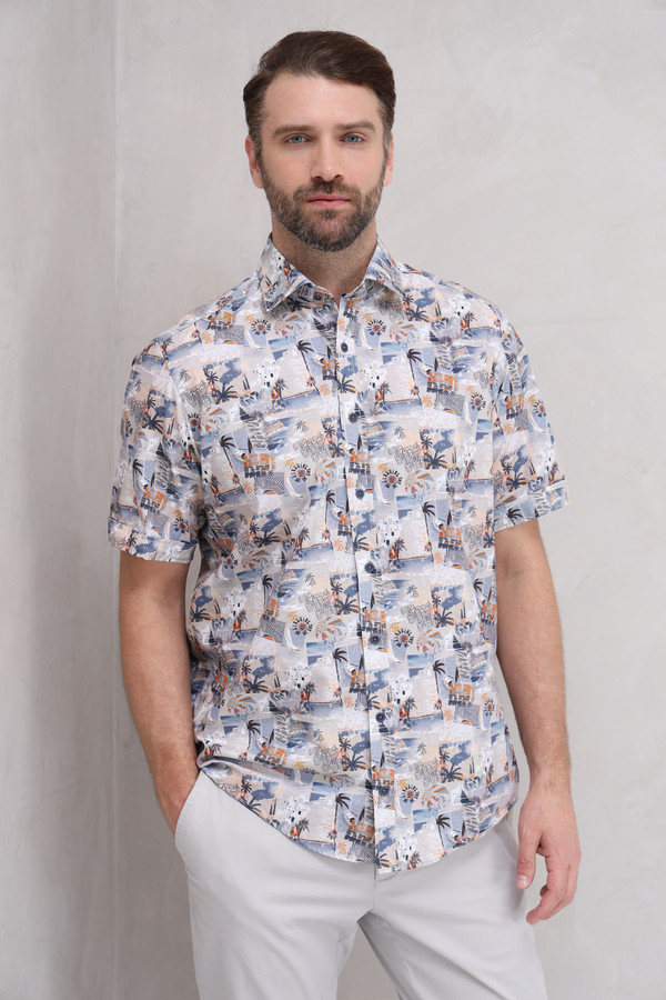 Мужские рубашки с коротким рукавом Casa Moda, размер 58-60 - фото 3