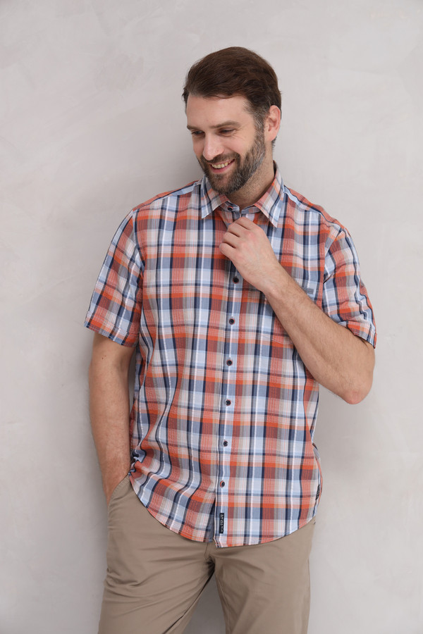 Мужские рубашки с коротким рукавом Casa Moda, размер 50-52