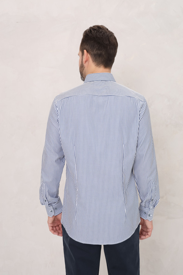 Рубашка с длинным рукавом Venti, размер ворот 42, плечи 52, цвет синий - фото 4
