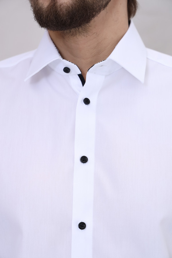 Рубашка с длинным рукавом Venti, размер ворот 43, плечи 54, цвет белый - фото 5
