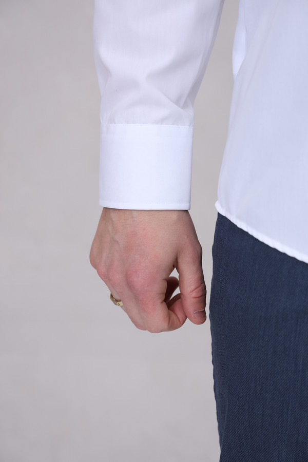 Рубашка с длинным рукавом Venti, размер ворот 43, плечи 54, цвет белый - фото 6