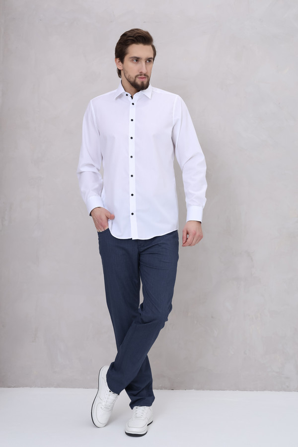 Рубашка с длинным рукавом Venti, размер ворот 43, плечи 54, цвет белый - фото 2