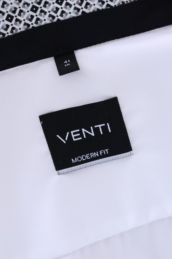 Рубашка с длинным рукавом Venti, размер ворот 43, плечи 54, цвет белый - фото 7