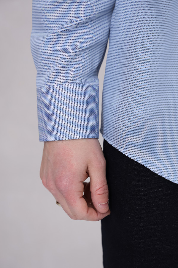Рубашка с длинным рукавом Venti, размер ворот 44, плечи 56, цвет голубой - фото 6
