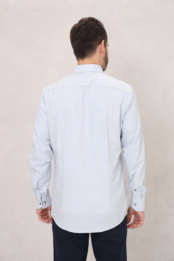 Рубашка с длинным рукавом Venti, размер ворот 41, плечи 50, цвет голубой - фото 4