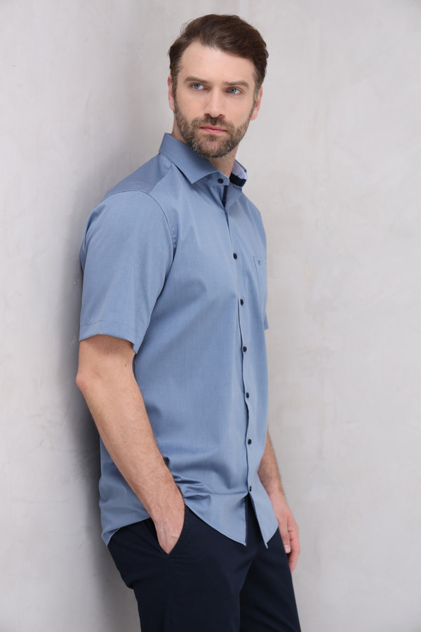 Мужские рубашки с коротким рукавом Casa Moda, размер ворот 40, плечи 48 - фото 3