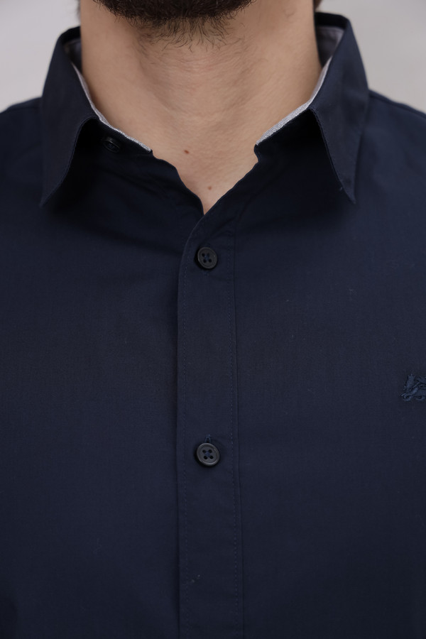 Рубашка с длинным рукавом Lerros, размер 50-52, цвет синий - фото 5