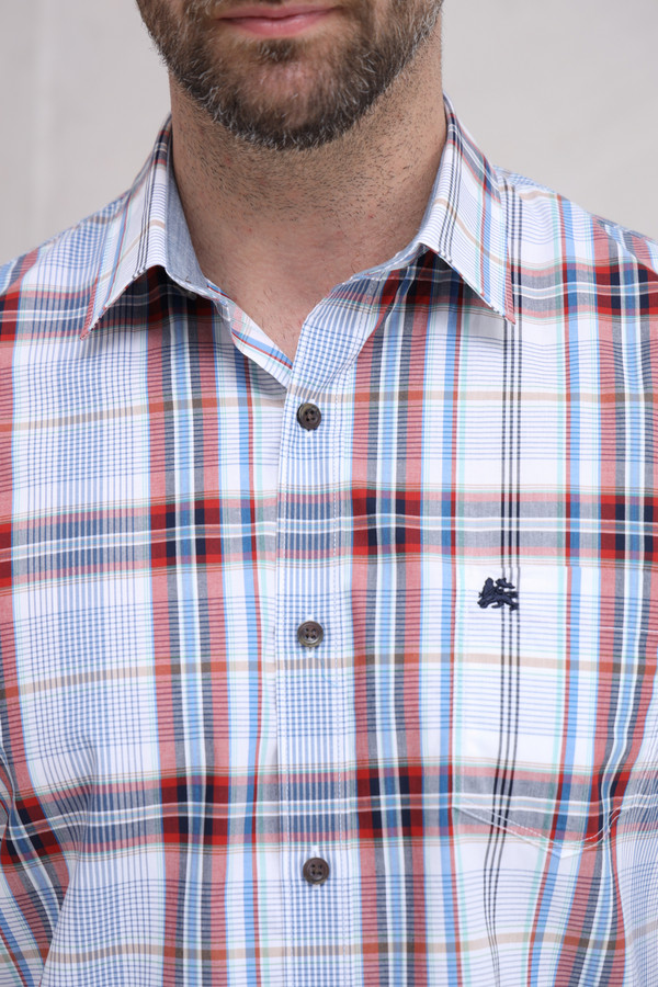 Мужские рубашки с коротким рукавом Lerros, размер 50-52, цвет разноцветный - фото 5