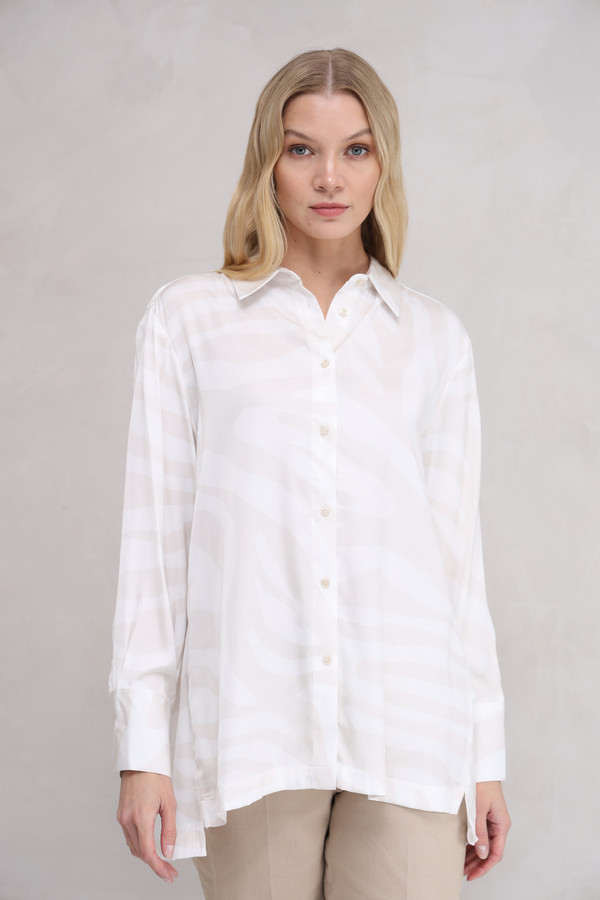 Рубашка с длинным рукавом Broadway, размер 48-50, цвет белый - фото 1