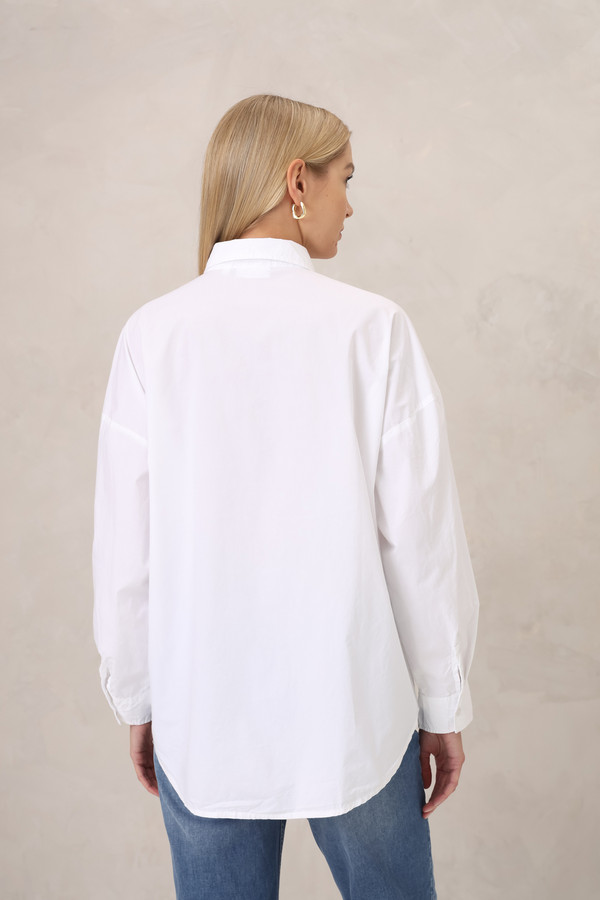 Рубашка с длинным рукавом Broadway, размер 52-54, цвет белый - фото 6