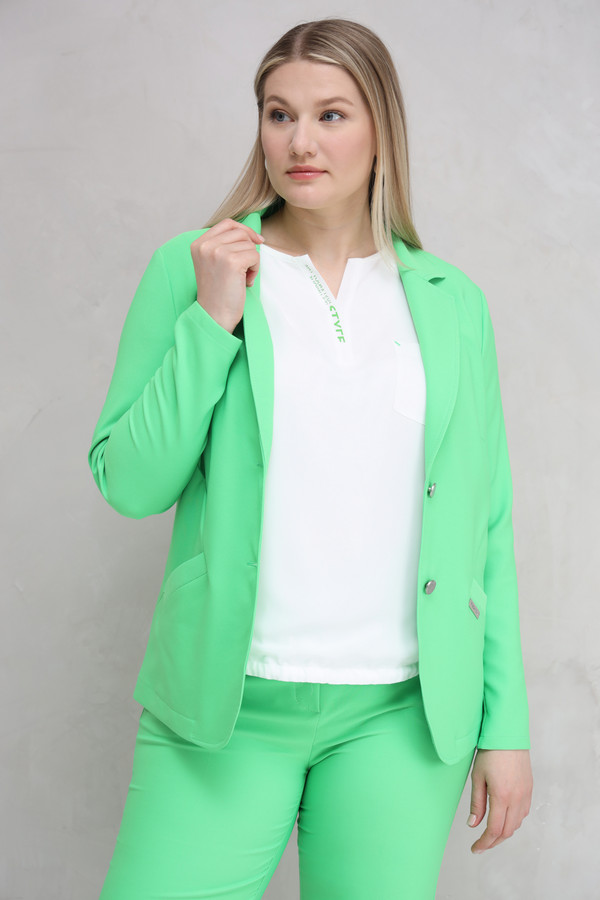 Жакет Tuzzi, размер 50, цвет зелёный - фото 3