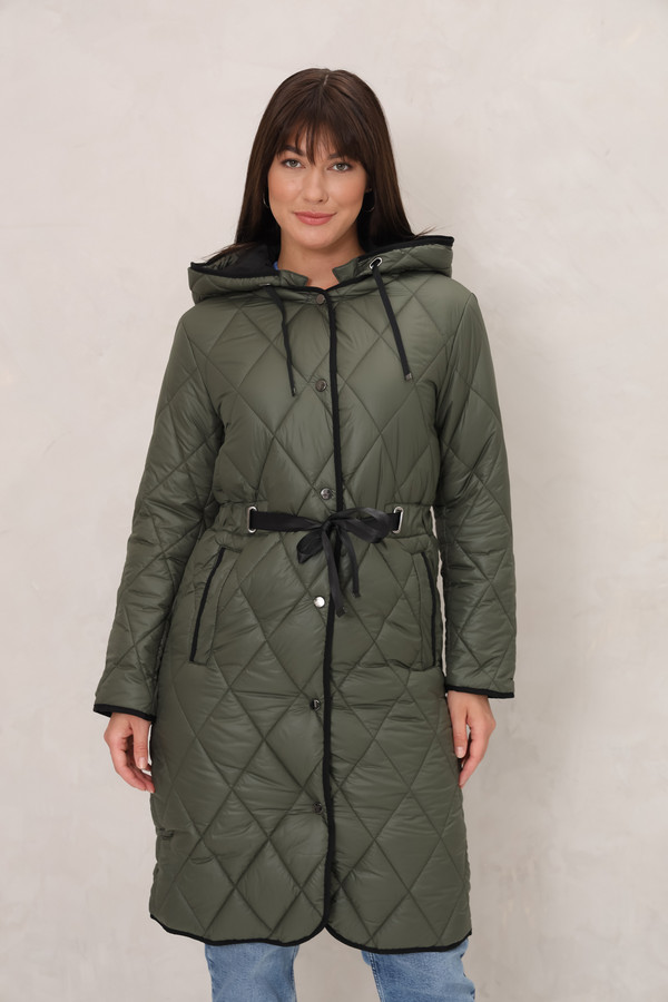 Пальто Electra style, размер 46, цвет зелёный - фото 5