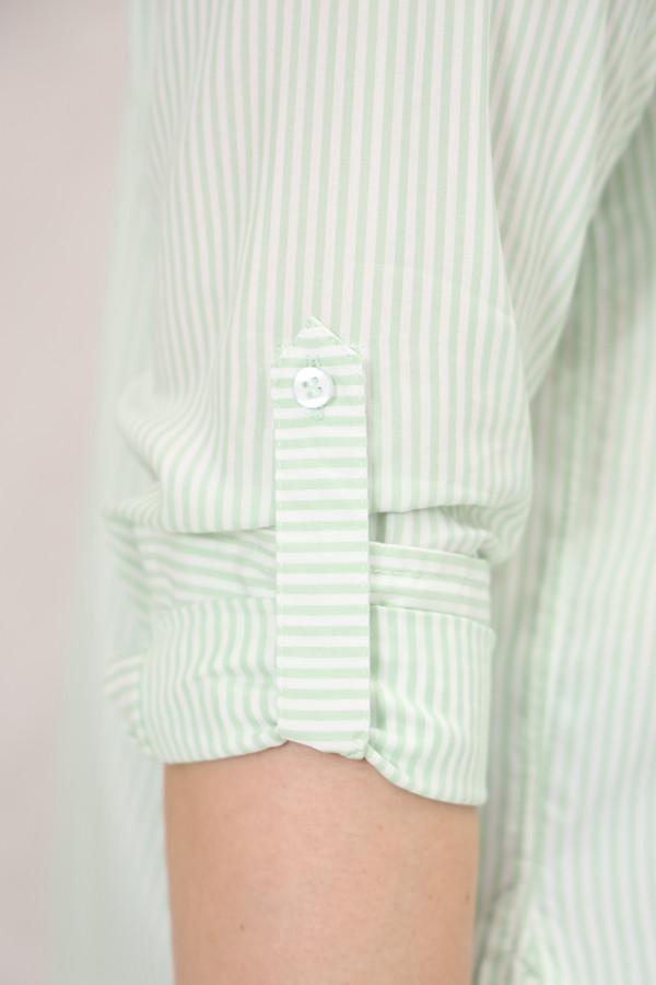 Рубашка с длинным рукавом Olsen, размер 46, цвет зелёный - фото 7