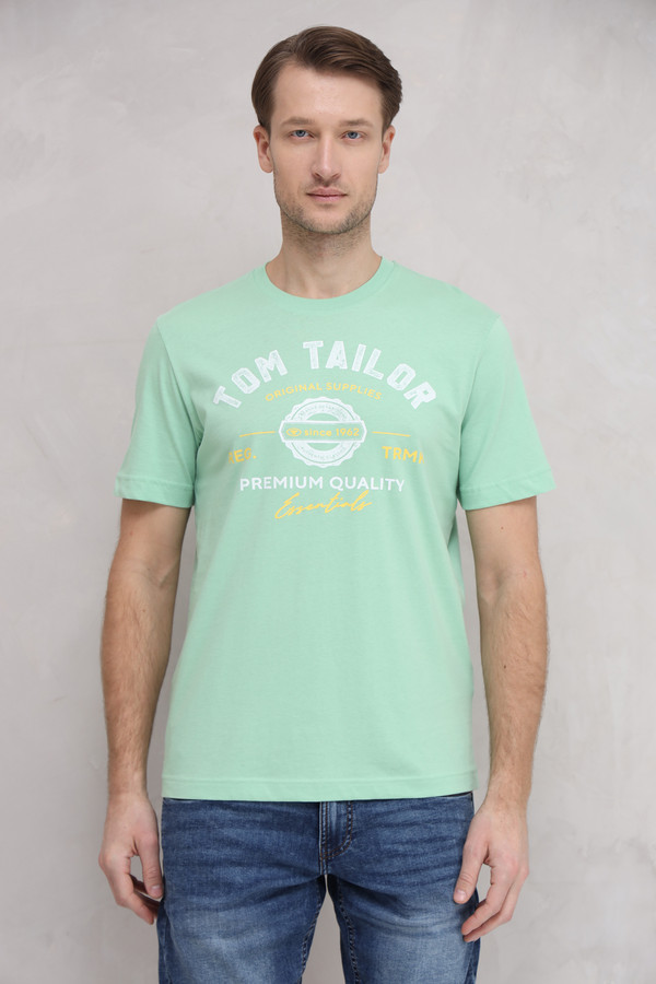 Футболкa Tom Tailor, размер 54-56, цвет зелёный - фото 1