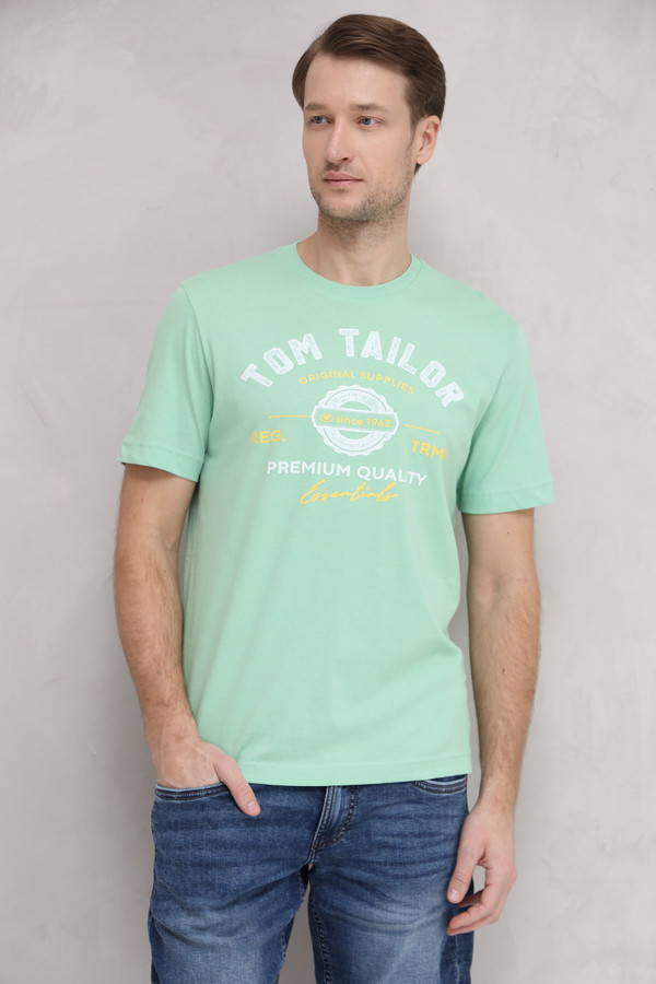 Футболкa Tom Tailor, размер 54-56, цвет зелёный - фото 3