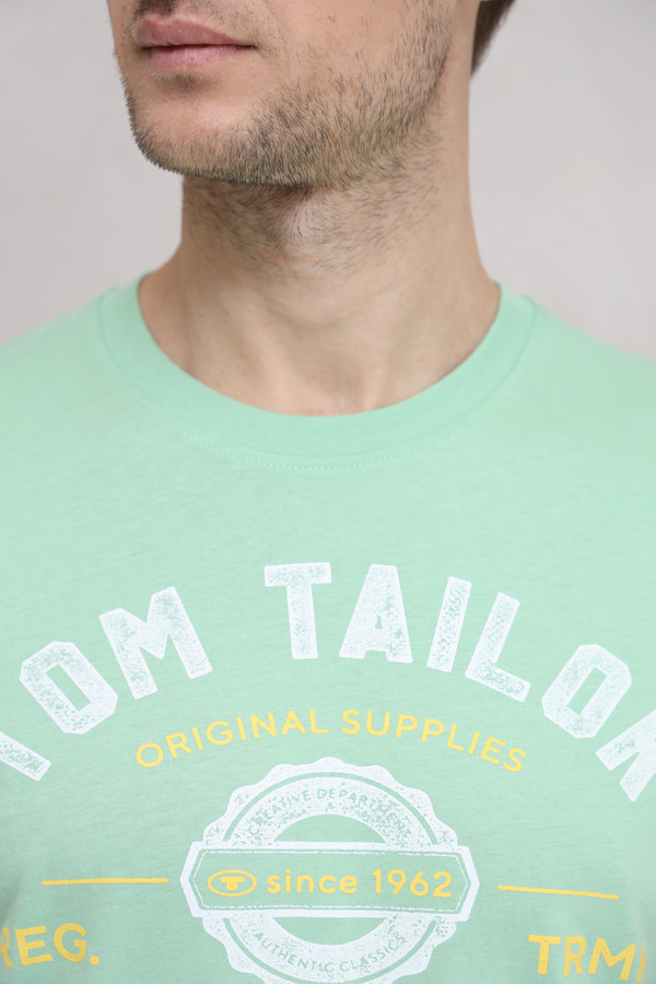 Футболкa Tom Tailor, размер 54-56, цвет зелёный - фото 5