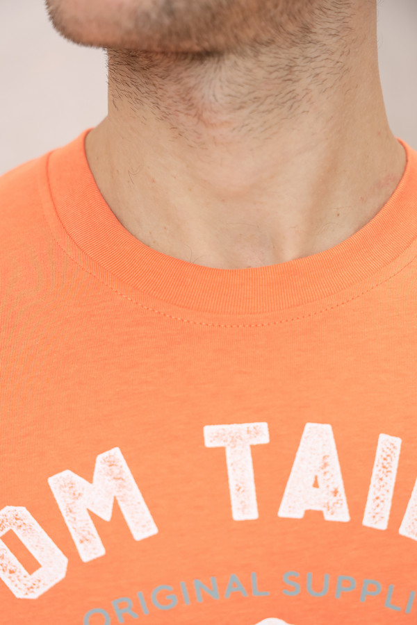 Футболкa Tom Tailor, размер 58-60, цвет оранжевый - фото 5