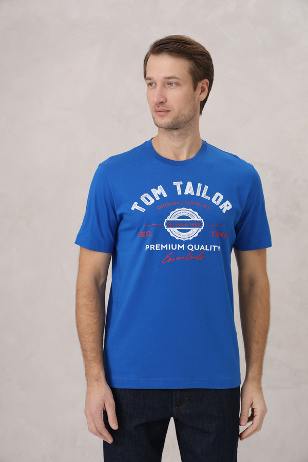 Футболкa Tom Tailor, размер 46-48, цвет синий - фото 3
